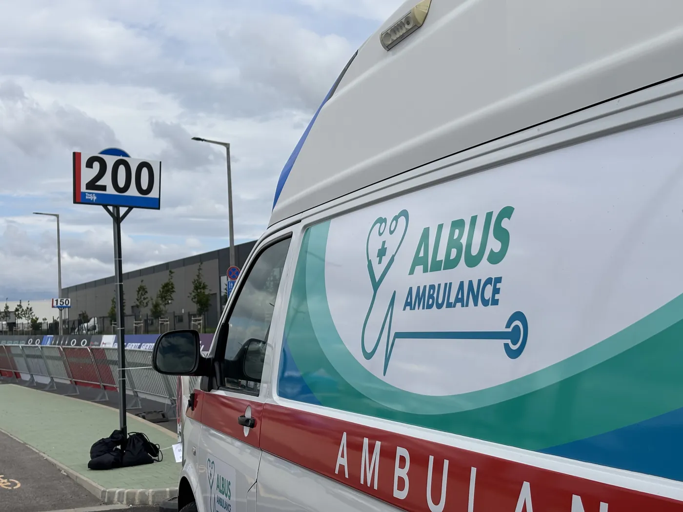 Albus Ambulance forgatási helyszínen